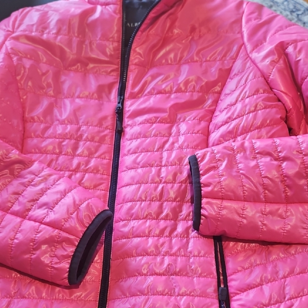Talbots Vibrant Pink Puffer Jacket - Picture 5 of 8
